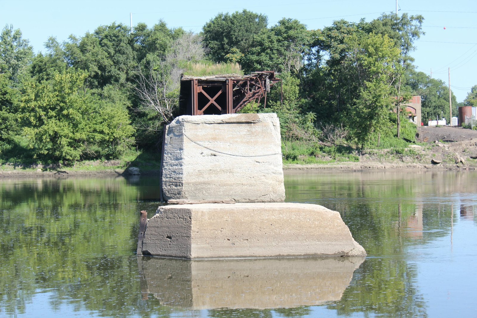 Looking north